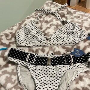 Polkadot bathing suit